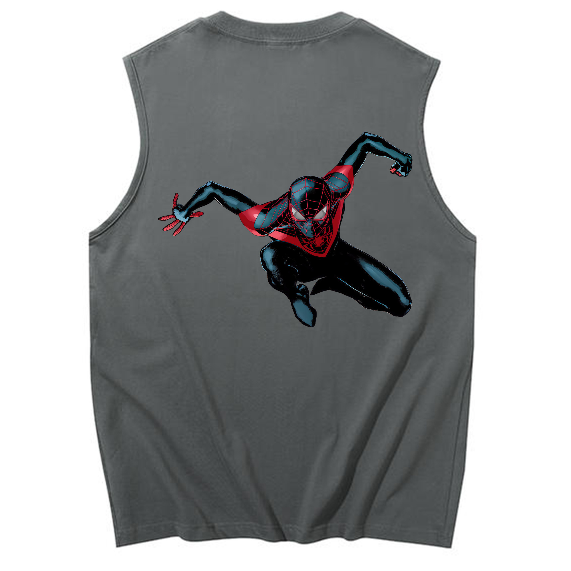 （画像用） Spider Man スパイダーマン コットン100％タンクトップ（背面プリント）